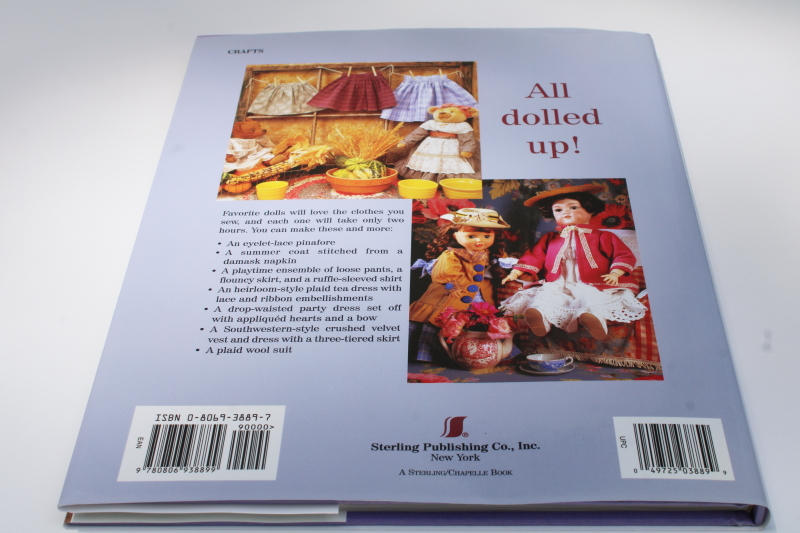 photo of making doll clothes, quick outfits to sew w/ multi size full size patterns  #4