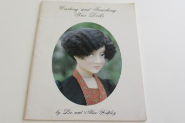 catalog photo of making wax dolls, casting and finishing instruction booklet / vintage catalog