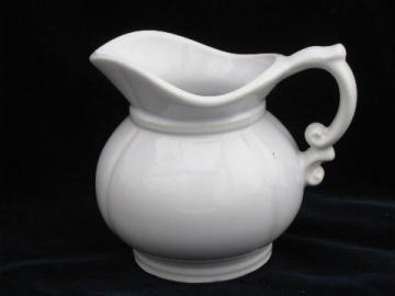 catalog photo of marked McCoy vintage pottery pitcher for small wash set or flowers