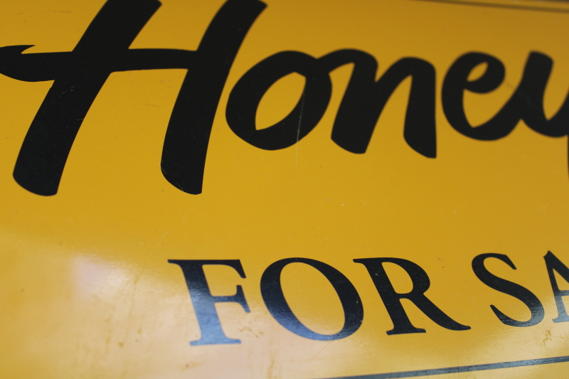 photo of metal sign Honey for Sale, farmers market sign, or modern farmhouse decor #3