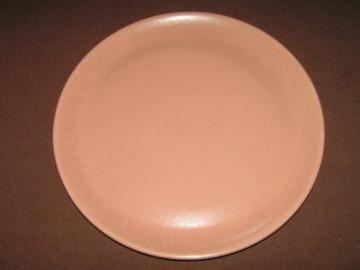 catalog photo of metlox poppy trail pink pottery cake plate