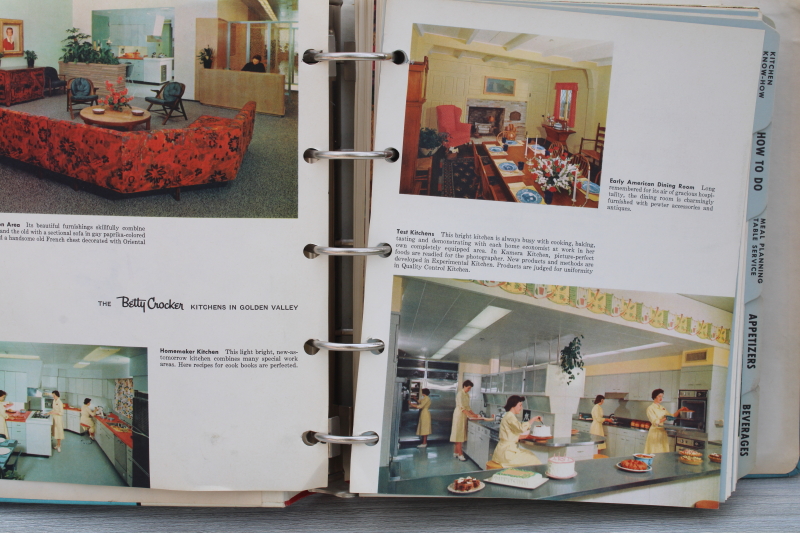 photo of mid century mod vintage Betty Crockers New Picture Cook Book 1961 fifth printing first edition #5