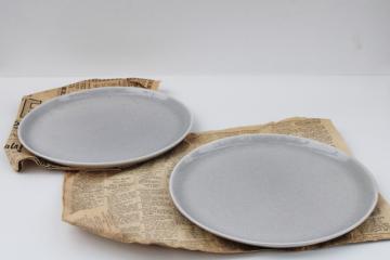 catalog photo of mid-century modern Russel Wright original Steubenville gray dinner plates from 1966