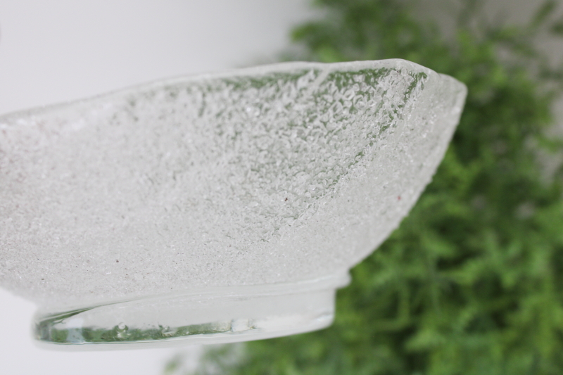 photo of mid century modern vintage Murano overshot glass seashell, scallop shell bowl trinket dish  #5