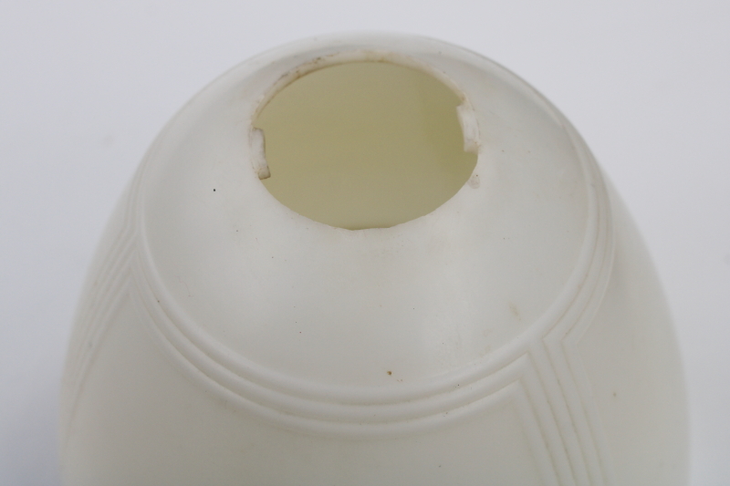 photo of mid-century modern vintage plastic torchiere lamp shade, diffuser for under a drum shade #6
