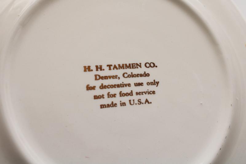 photo of mid-century vintage Colorado state souvenir plate, tourist travel attractions #3