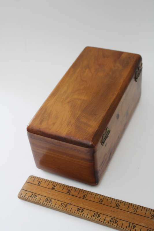 photo of mid century vintage Lane cedar chest miniature size keepsake or jewelry box  #4
