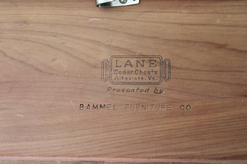 photo of mid century vintage Lane cedar chest miniature size keepsake or jewelry box  #8