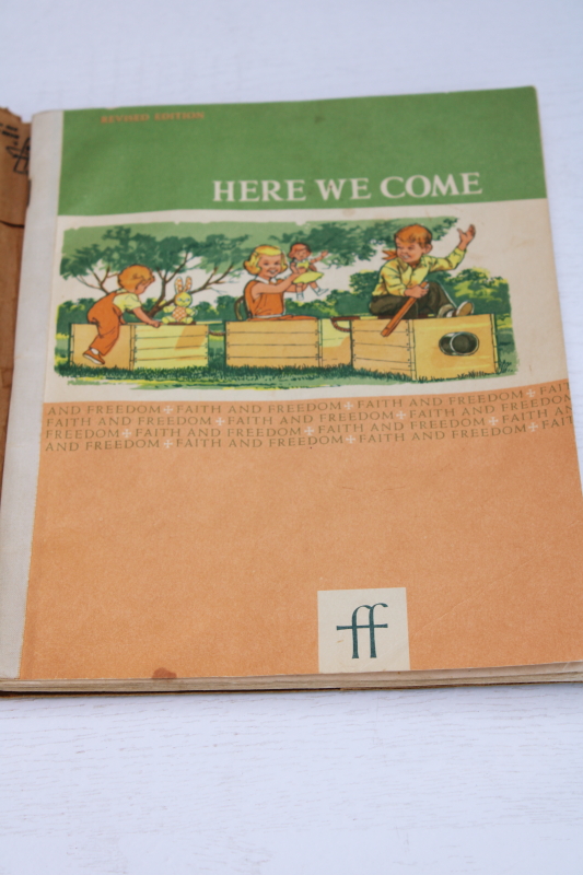 photo of mid century vintage early reader Ginn Faith and Freedom series reading book for Catholic schools #1