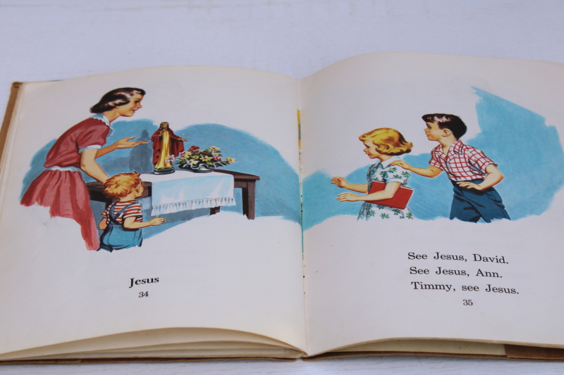 photo of mid century vintage early reader Ginn Faith and Freedom series reading book for Catholic schools #10