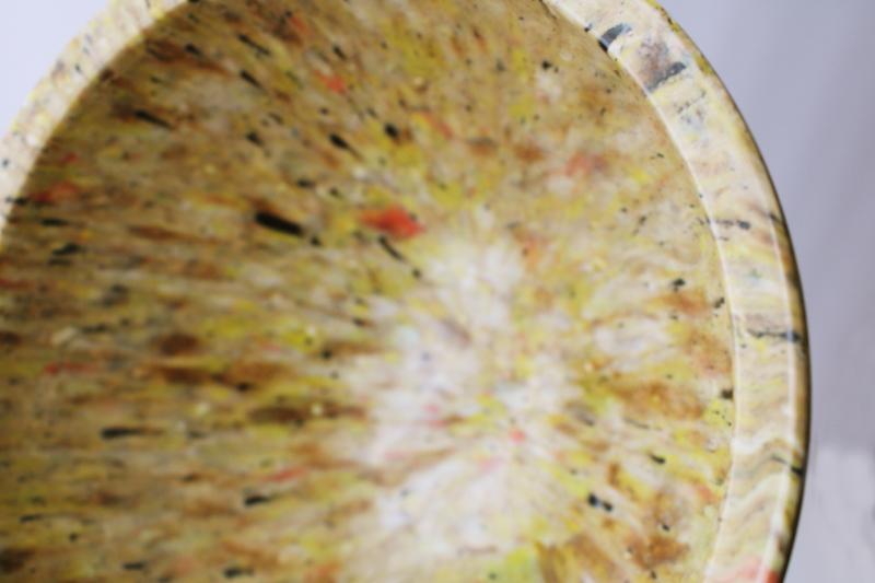 photo of mid-century mod vintage Texas Ware confetti splatter melamine bowl, retro melmac #5