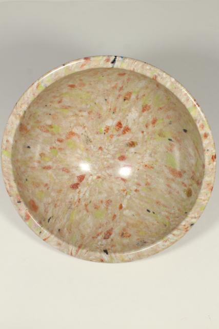 photo of mid-century mod vintage TexasWare confetti splatter melmac mixing bowl #2