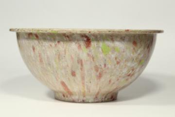 catalog photo of mid-century mod vintage TexasWare confetti splatter melmac mixing bowl