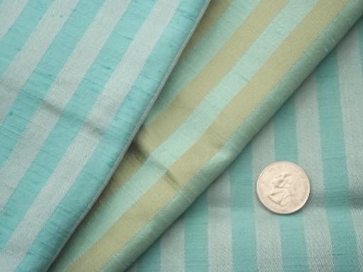 photo of mid-century mod vintage woven stripes upholstery fabric samples lot  #5