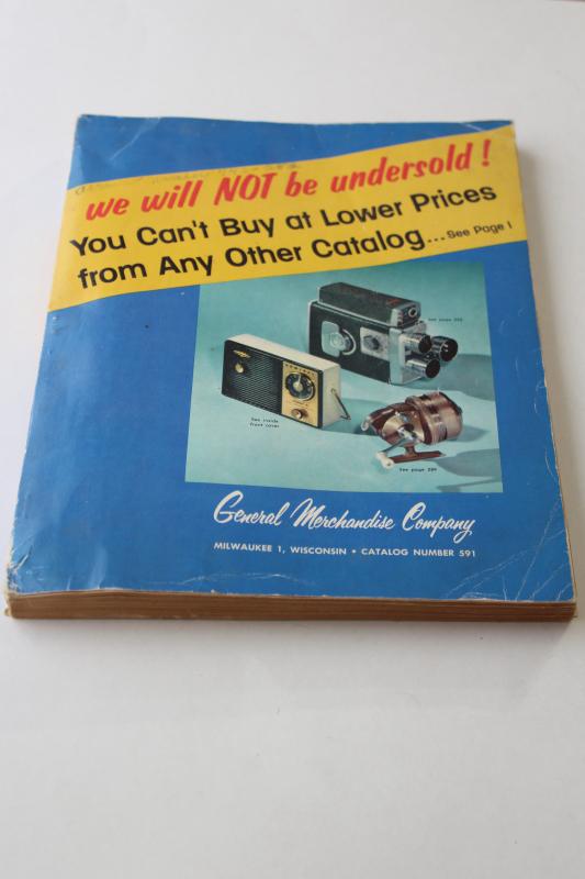 photo of mid-century vintage General Merchandise Company - Milwaukee big book mail order catalog #1