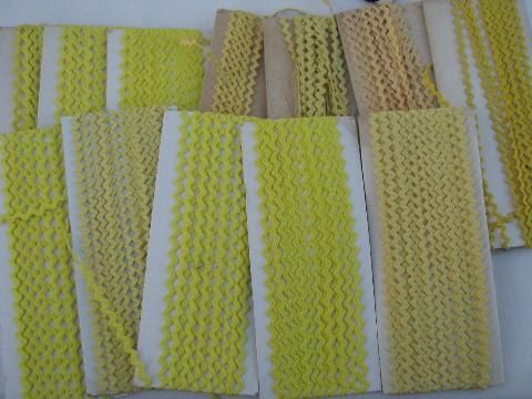photo of mini baby cotton rick-rack sewing trim, huge vintage lot, many colors! #8