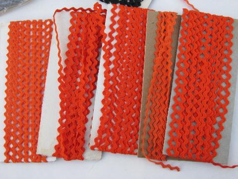 photo of mini baby cotton rick-rack sewing trim, huge vintage lot, many colors! #9