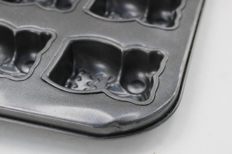 photo of mini owls cakelet pan, non-stick baking pan for individual cakes or party food mold #7