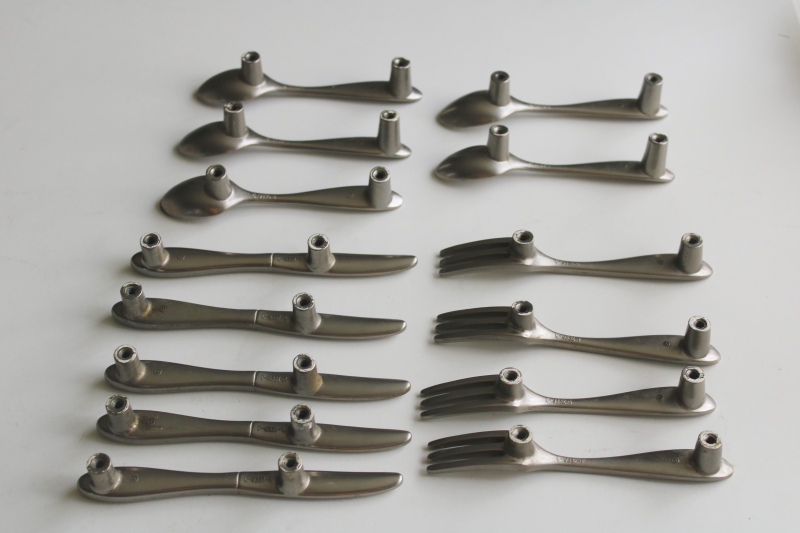 photo of mini spoons, forks & knives modern kitchen cabinet hardware, drawer or door pulls  #3