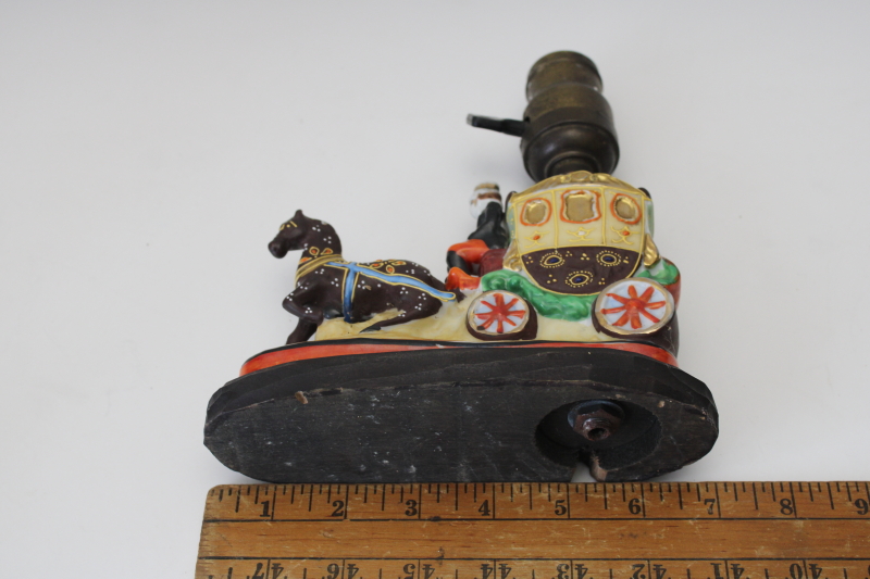 photo of miniature lamp Japan Satsuma hand painted china, antique electric light paddle switch socket dated 1907  #6