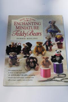 miniature teddy bears to make, book w/ designs & patterns bear & clothes mini art stuffed toys 