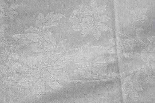 photo of mint condition vintage Roanoke pattern cotton damask tablecloth, Rosemary label #7