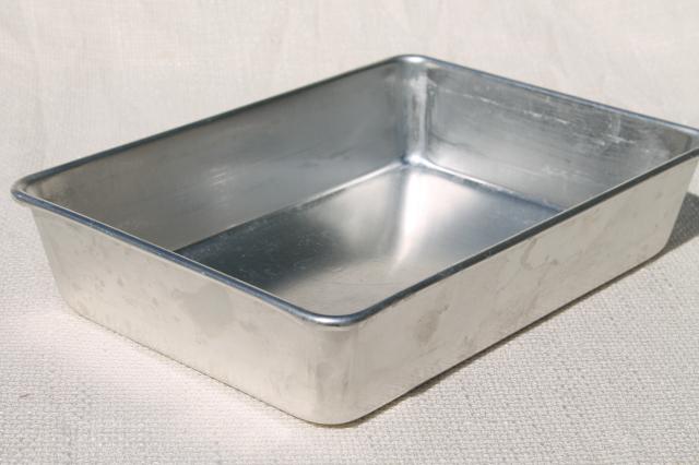 photo of mint in box vintage Mirro aluminum baking pans, small sized cookware for a toaster oven #5