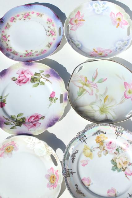 photo of mismatched vintage china plates and serving trays, tea party pretty w/ tons of flowers! #1