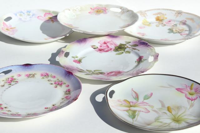 photo of mismatched vintage china plates and serving trays, tea party pretty w/ tons of flowers! #4