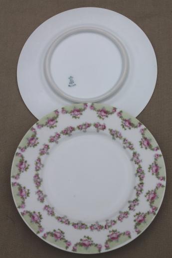 photo of mismatched vintage roses floral china dessert plates, tea party pretty! #4