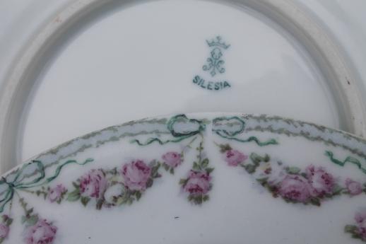 photo of mismatched vintage roses floral china dessert plates, tea party pretty! #11