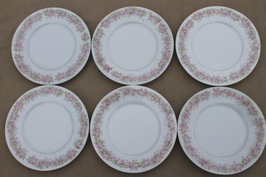 photo of mismatched vintage roses floral china dessert plates, tea party pretty! #12