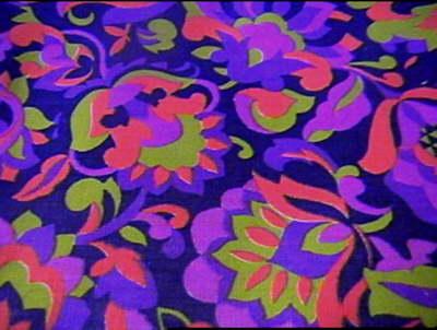 photo of mod 60s print denim in wild colors! #1