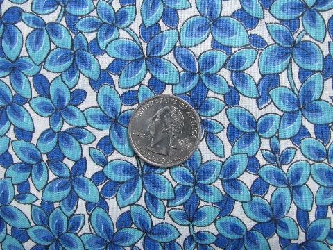 photo of mod danish modern era leaf print cotton fabric, mid-century vintage 1950's #1