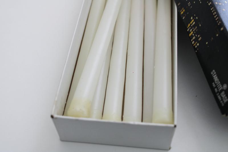 photo of mod vintage tiny tapers, tall skinny taper candles for Dansk candle holders etc. #2