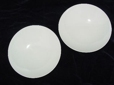 photo of mod white melmac serving bowls #2