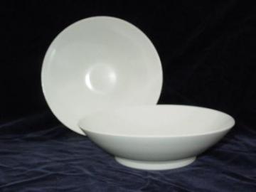 catalog photo of mod white melmac serving bowls