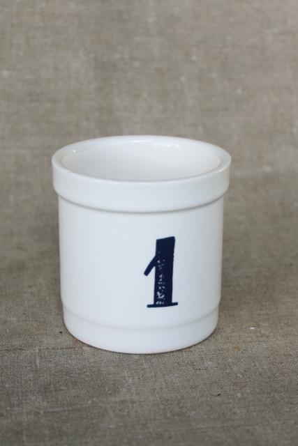 photo of modern farmhouse black & white candle holder Anthropologie crock jar number 1 #1