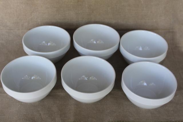 photo of modern farmhouse china, Williams Sonoma Essential White ironstone porcelain all purpose bowls #3