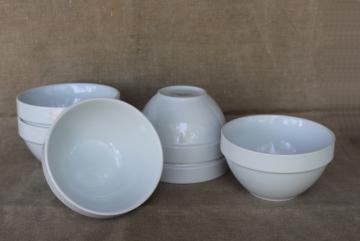 catalog photo of modern farmhouse china, Williams Sonoma Essential White ironstone porcelain all purpose bowls