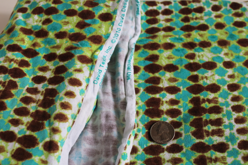 photo of modern hippie boho tie dye print cotton knit fabric, soft & stretchy sewing material #2