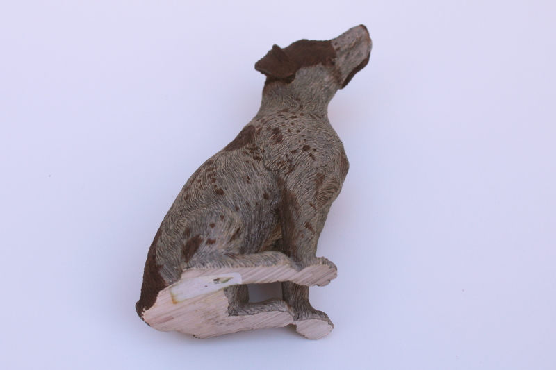 photo of modern resin figurine, hunting dog German shorthaired pointer with wistful face  #4