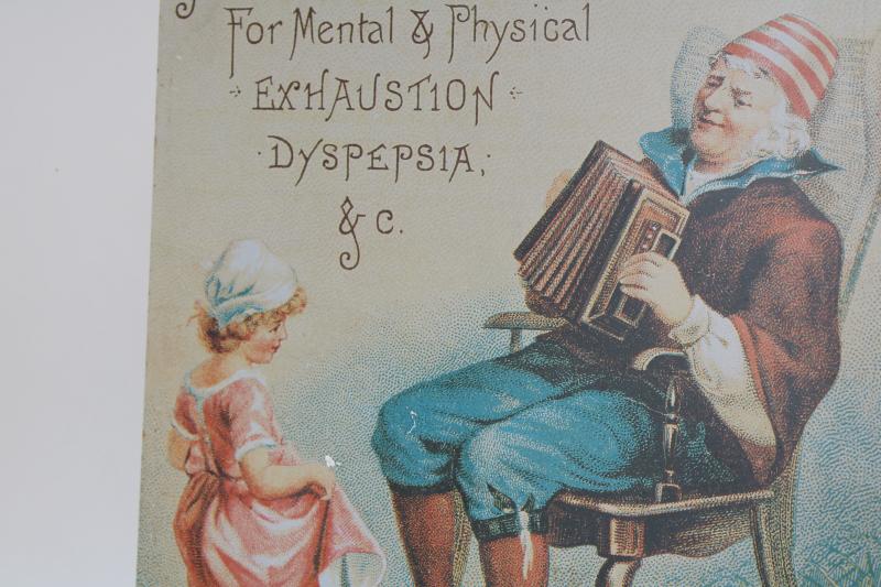 photo of modern vintage tin sign, reproduction antique Victorian trade card advertising graphics #4