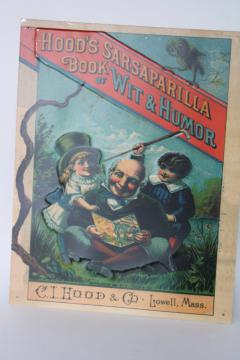 catalog photo of modern vintage tin sign, reproduction antique Victorian trade card advertising graphics