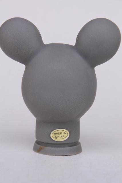 photo of mouse heads for cloth dolls, grey mice faces vinyl rubber plastic heads for stuffed toys #4