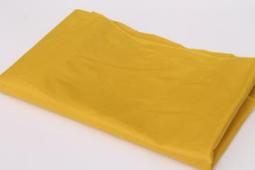 catalog photo of mustard gold solid color polished cotton chintz, 30s 40s vintage fabric 36 wide 