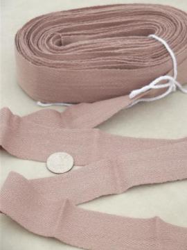 catalog photo of natural cotton rug binding, 16+ yds twill tape  for sewing trim or labels