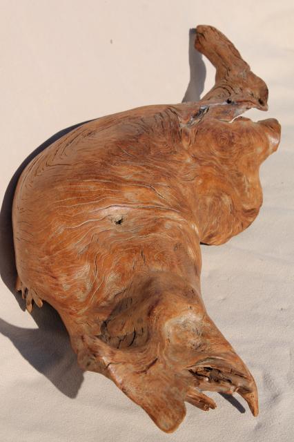 photo of natural driftwood w/ large interesting shapes, bent twisted wood pieces for art display #4