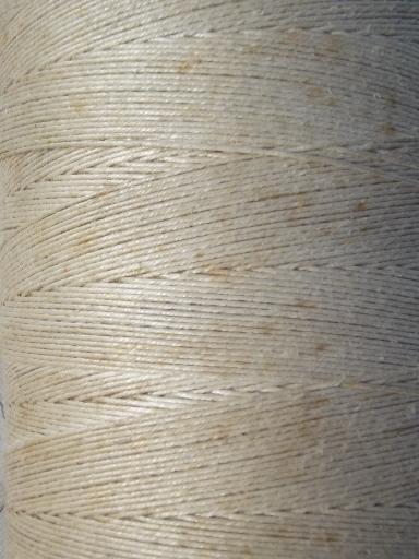 photo of natural linen string, weaving cord yarn or heavy leather sewing thread #3