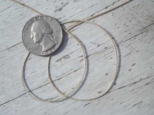 photo of natural linen string, weaving cord yarn or heavy leather sewing thread #4